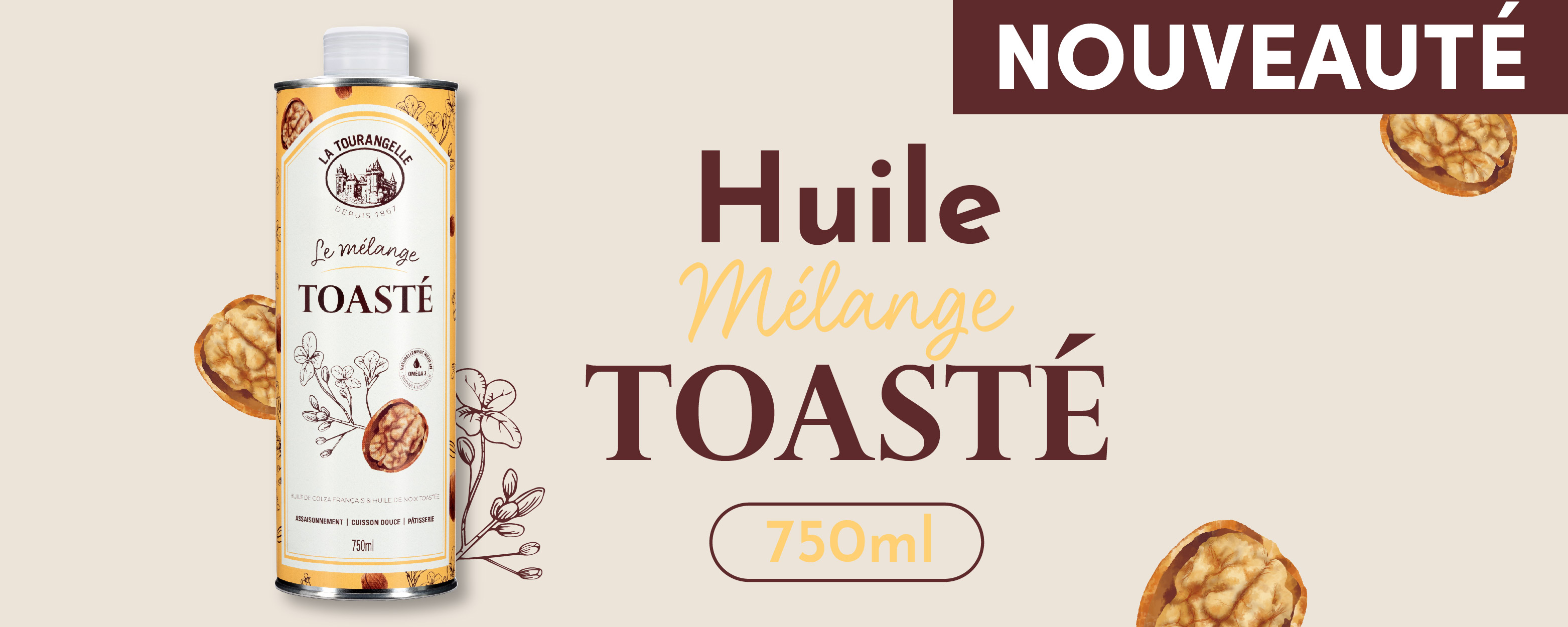 Huile mélange toasté 